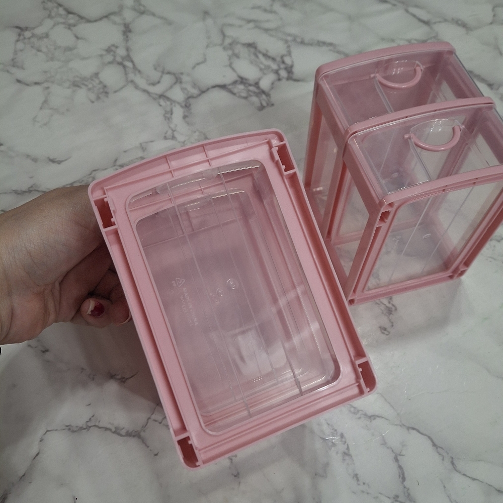 Mini Pink Stackable Storage Drawers - Picture 6 of 6